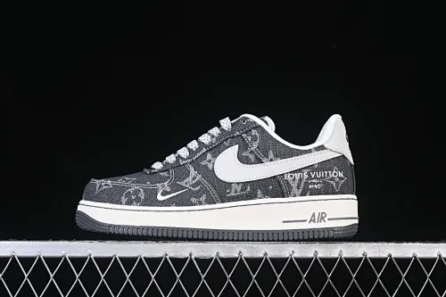 All categories Nk Air Force 1 Air Force series Nk Air Force 1 Low Air Force low-top Nike Air Force 1'07 Low LV joint black denim Air Force 1 low-top casual sneakers ZD1988-003